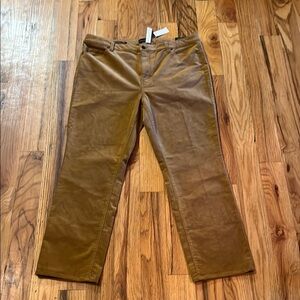Talbots corduroy straight leg pant 16p